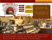 Tablet Screenshot of ilfornellodeli.com